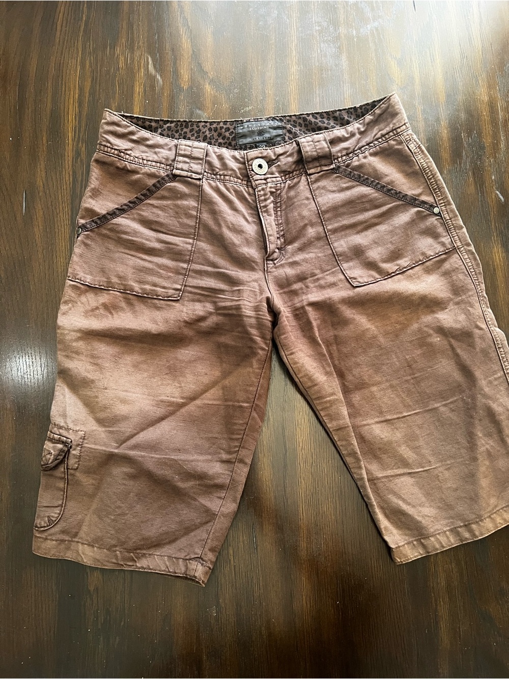 Sanctuary Casual Brown Women's Cargo Bermuda Shorts.Preowned